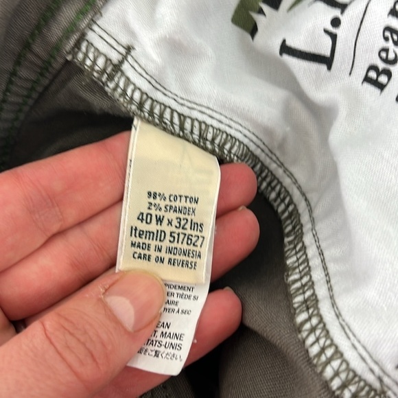 L.L. Bean Cotton Brown-Green Cargo Pants - Picture 10 of 11